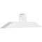 Ekena Millwork Portland Architectural Grade PVC Gable Bracket, 60"W x 15"H x 6"D x 6"F, 6/12 Pitch GBP060X15X0606POR00 - alternate 1